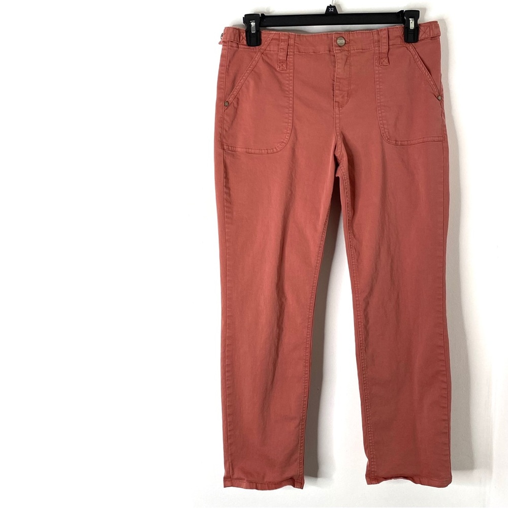 Sanctuary Amber Rose Straight Leg Chino Pants Belt Detail Stretch Cotton Utility